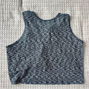 Gray Patterned Sleeveless Top